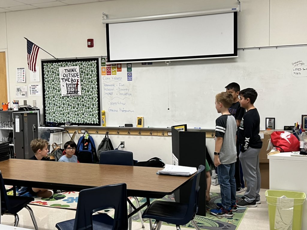 _MrsCarrera's tweet photo. The Mighty Eagles presenting their Innovation Project/Robot Design to parents and sharing their programming too. #ComalFLL https://t.co/fIrCrHWmgX