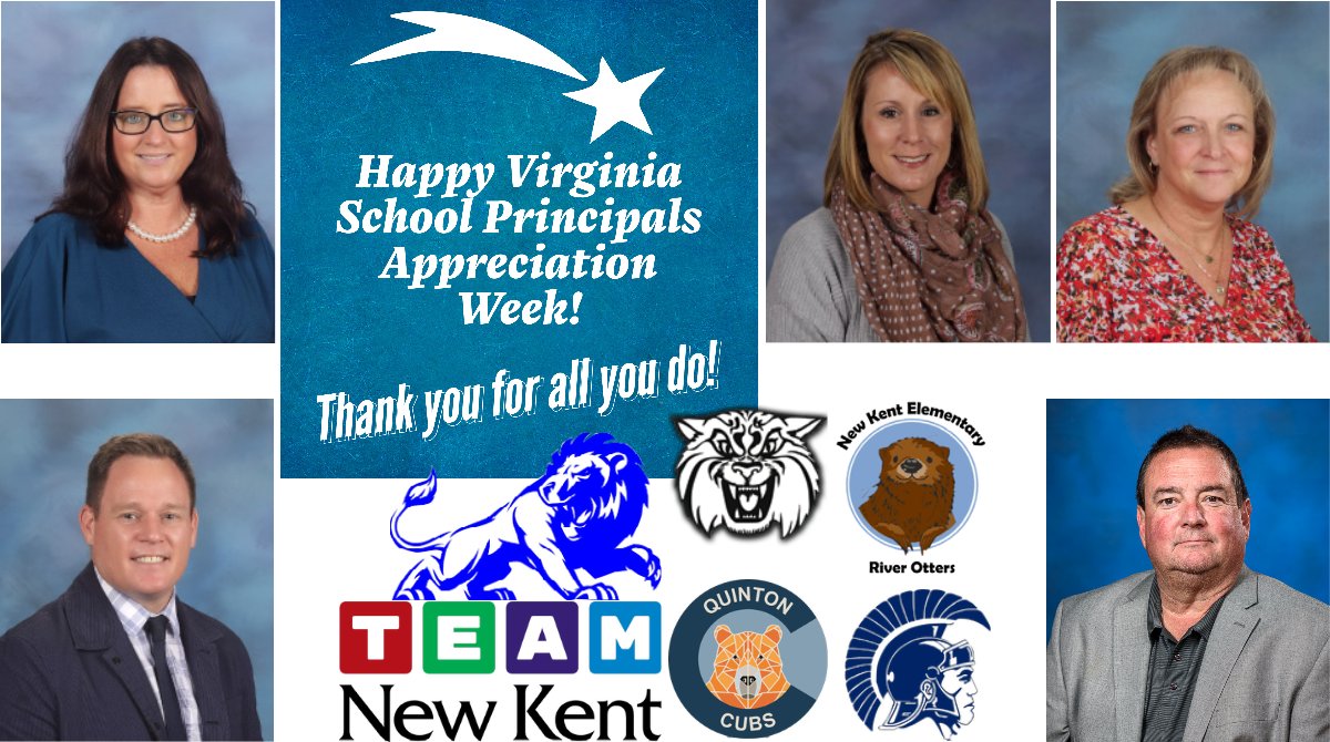 NKCPS's tweet photo. π A heartfelt thank you to our #TeamNewKent principals for all of their hard work and dedication!
π Join us in showing our appreciation for these incredible school leaders!
#NKCPS #AGreatPlacetoLearn #InspireEngageEmpower #ThankaPrincipal #VAPrincipalWeek #PrincipalPraise https://t.co/qVEUQURd5u