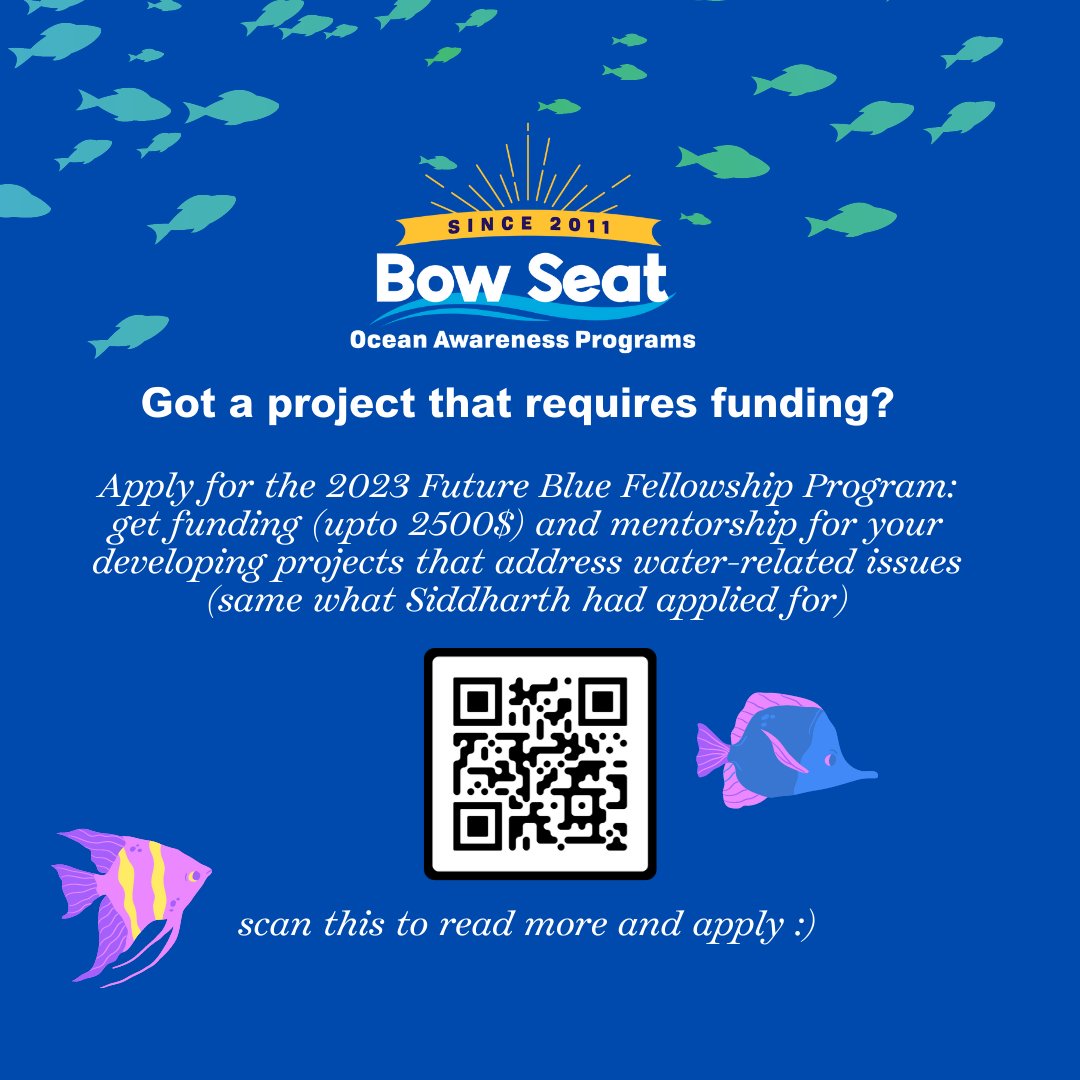 fromthebowseat's tweet image. #FridaySpotlight 🎇 Meet our 2022 Future Blue Fellowship Grantee Siddharth Jha #MakingWavesForClimate from Sri Lanka, founder of Save My Seas. He educated and engaged 100s of students on marine pollution through beach clean-ups &amp;amp; public awareness 🐬

#SustainableCommunities