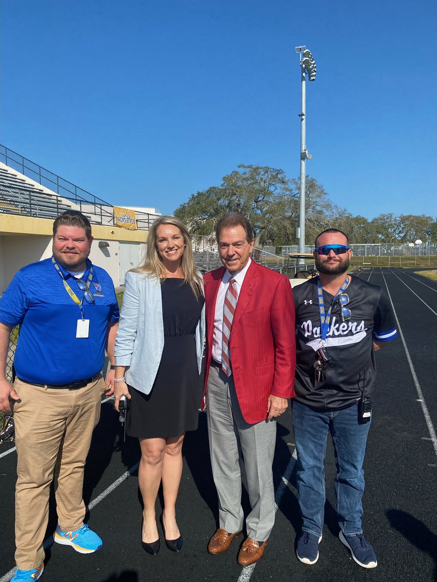 Largo Athletics (@largoathletics) on Twitter photo Big day today at Largo High School! It was an honor to host Coach Saban of <a href="/AlabamaFTBL/">Alabama Football</a> today to meet with <a href="/LargoFootball/">Largo Football</a>’s Coach Paschal and our athletic staff. The future is bright for #ThePack🐗!#LeadersandLearners #OTP #PackerPride #RollTide🐘 #Helicopter🚁 Big day today at Largo High School! It was an honor to host Coach Saban of <a href="/AlabamaFTBL/">Alabama Football</a> today to meet with <a href="/LargoFootball/">Largo Football</a>’s Coach Paschal and our athletic staff. The future is bright for #ThePack🐗!#LeadersandLearners #OTP #PackerPride #RollTide🐘 #Helicopter🚁