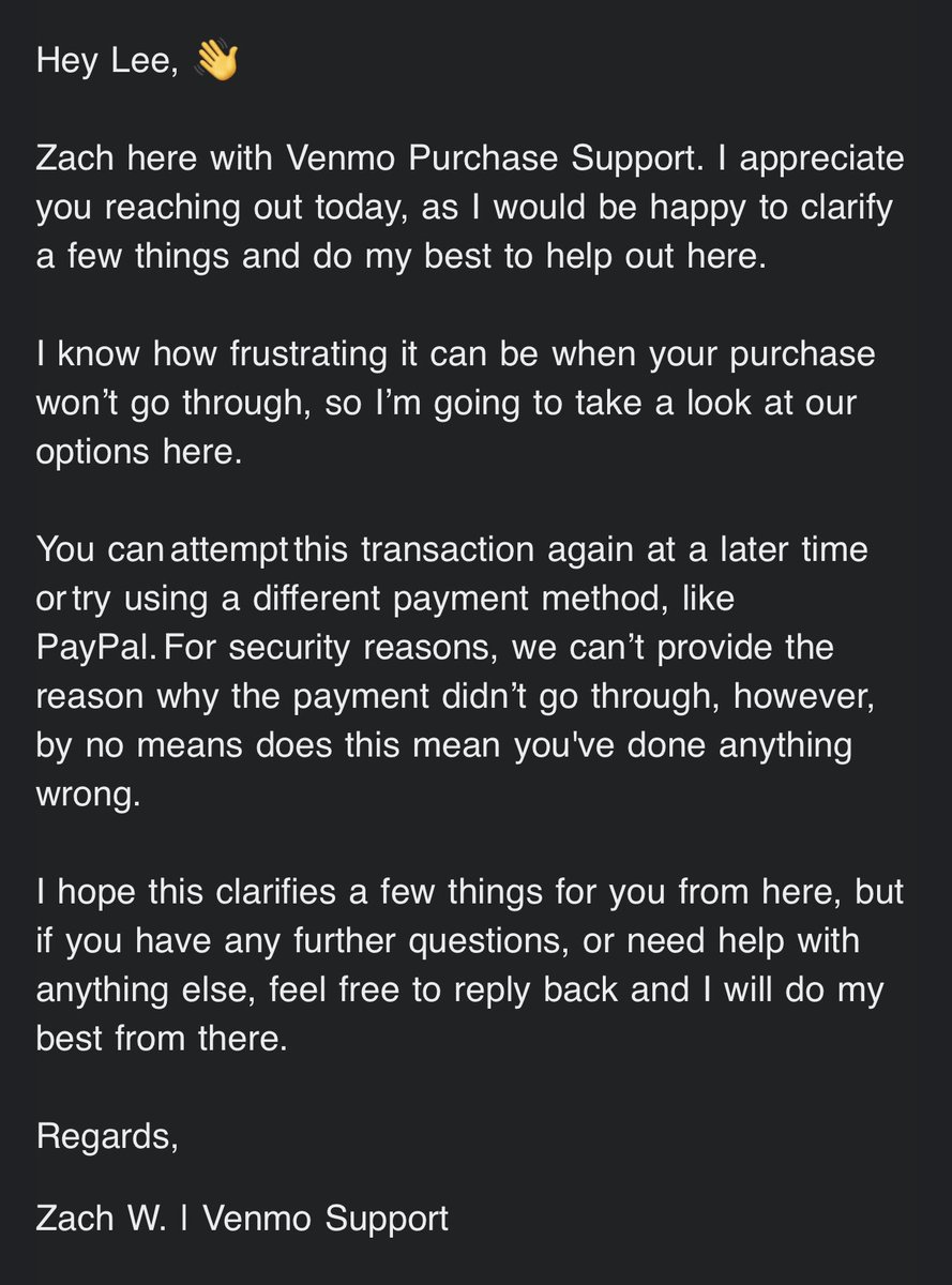 biloobang's tweet photo. @VenmoSupport @Venmo @Chime @current what type of shit is this, @Venmo @VenmoSupport ?? this gave me no answers or clarification at all.. so i'm just supposed to not have access to my money for a security reason that is so secretive but isn't wrongdoing in my end. guess i can't get groceries, thanks https://t.co/hluBKTLRtn