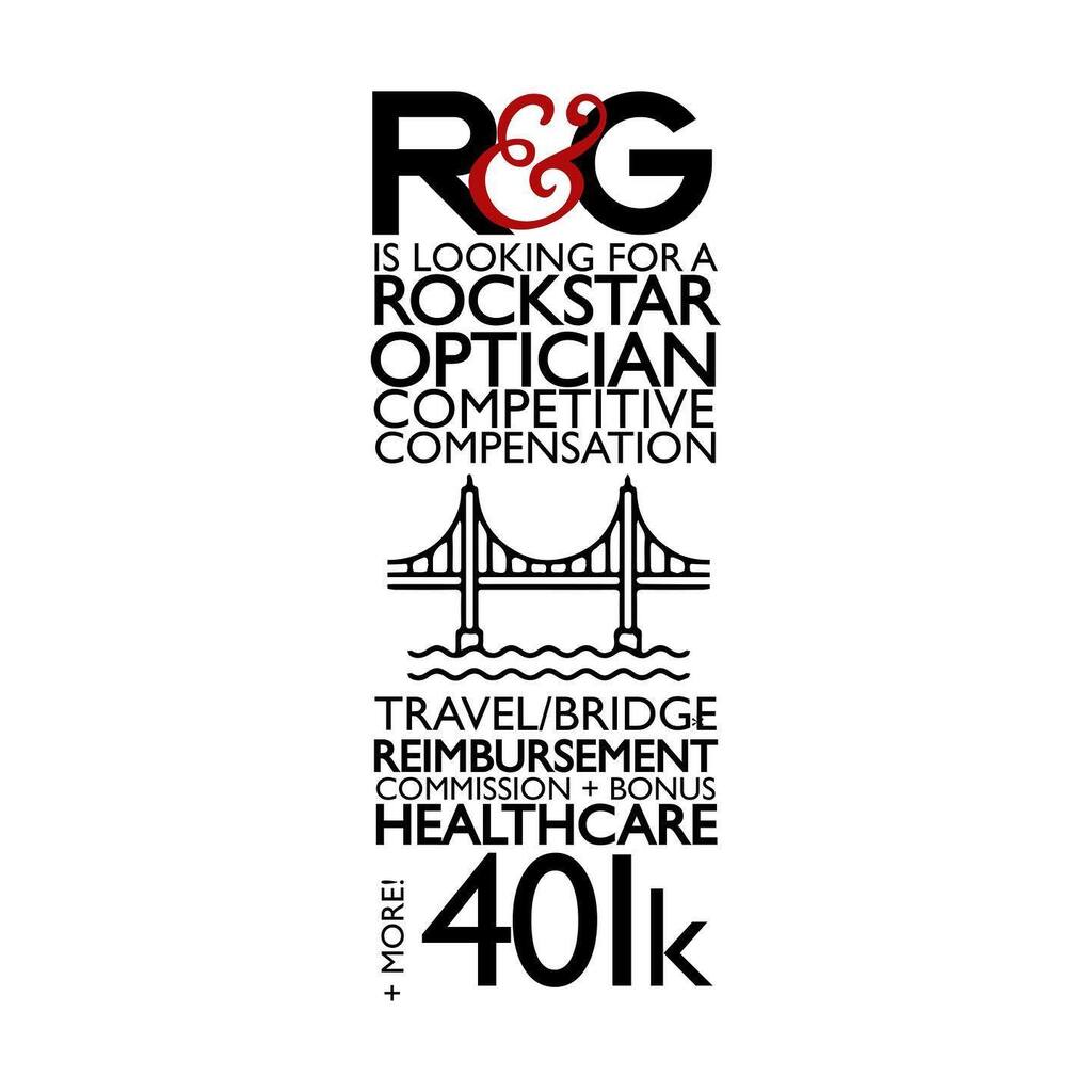 RimsandGoggles's tweet photo. We’re on the 👀 for our forever optician…. 👓♥️ #optician #abocertified #hiringnow #bayarea https://t.co/4wER3TjpiB https://t.co/jPWhWDkJvl