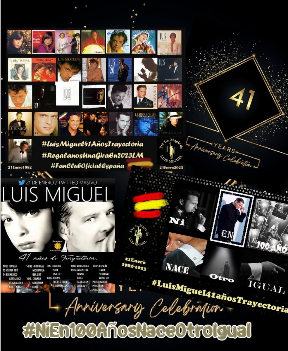PorlaMagiadeLM's tweet photo. Ya en Europa 2️⃣1️⃣ Enero 🎊🎉🎊
Felicidades a todos los incondicionales 🌍🌎🌏  Esperamos ansiosos a nuestros amigos de América para celebrar todos juntos!!! 
#LuisMiguel 💙☀️ @LMXLM😍 #LuisMiguel41AñosDeTrayectoria 🥂
#NiEn100AñosNaceOtroIgual✨ #RegalanosUnaGiraEn2023LM 🎁 https://t.co/NrFAlaoovD