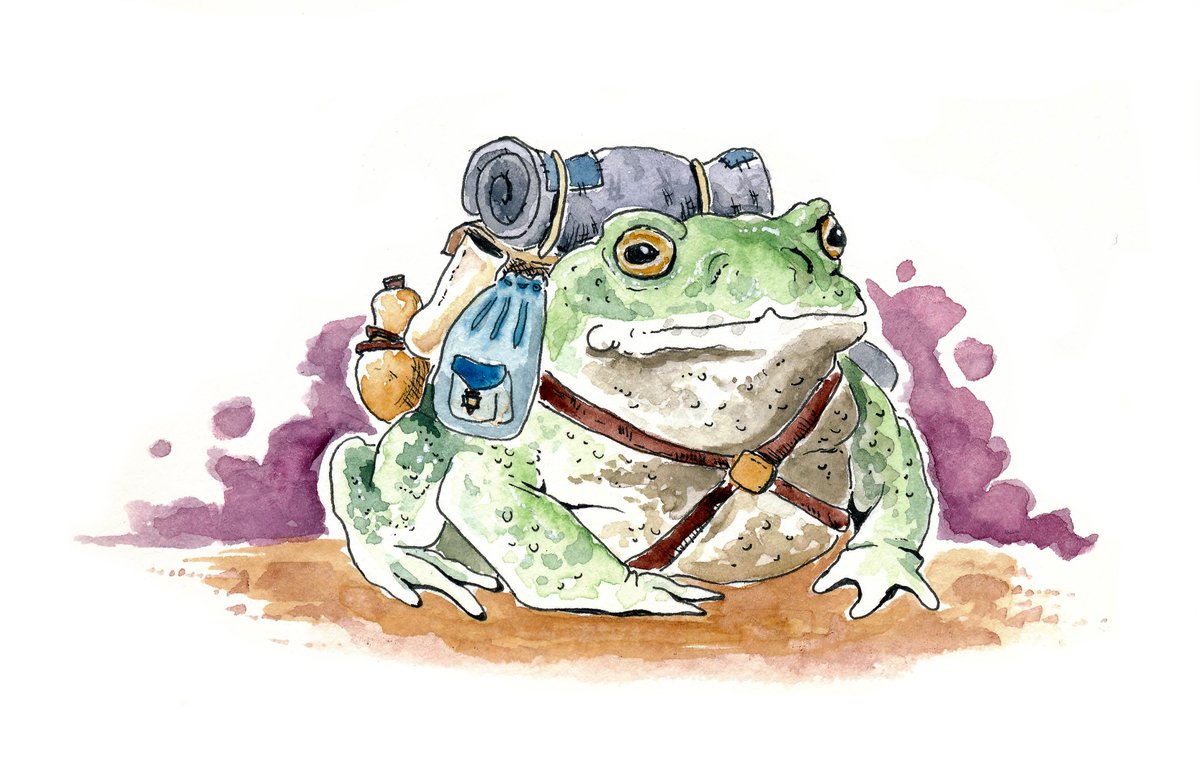 Hyydraworks's tweet photo. Ratuary Day 21: Toad

Toads are able to survive a lot longer with a lot less than most mammals, birds, and insects when traveling the Wastes, and are among a few creatures that have carved out a niche as wandering merchants. #ratuary https://t.co/eGWSRw3k9x