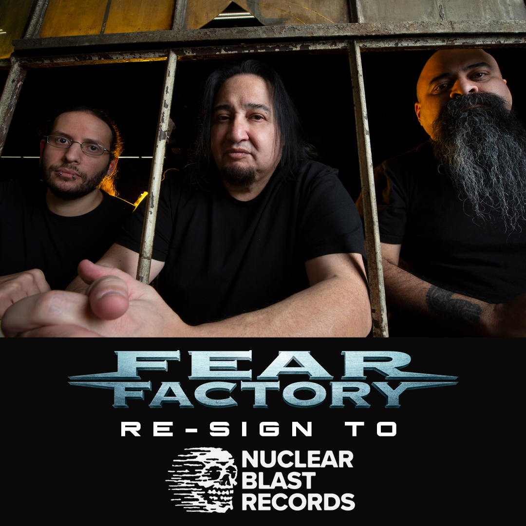 We're proud to announce that #FEARFACTORY have re-signed our contract w/ @NuclearBlast Records and are ready to usher in a new era. Details at: facebook.com/fearfactory/po… Catch us on tour Static-X, Dope and select dates w/ Mushroomhead + Twiztid. TICKETS: fearfactory.com/tour-dates
