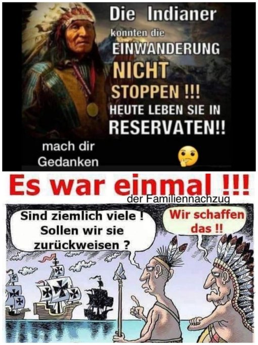 Irgendwie habe ich das Gefühl, dass wir Deutsche gerade alle #Indianer spielen. 😥