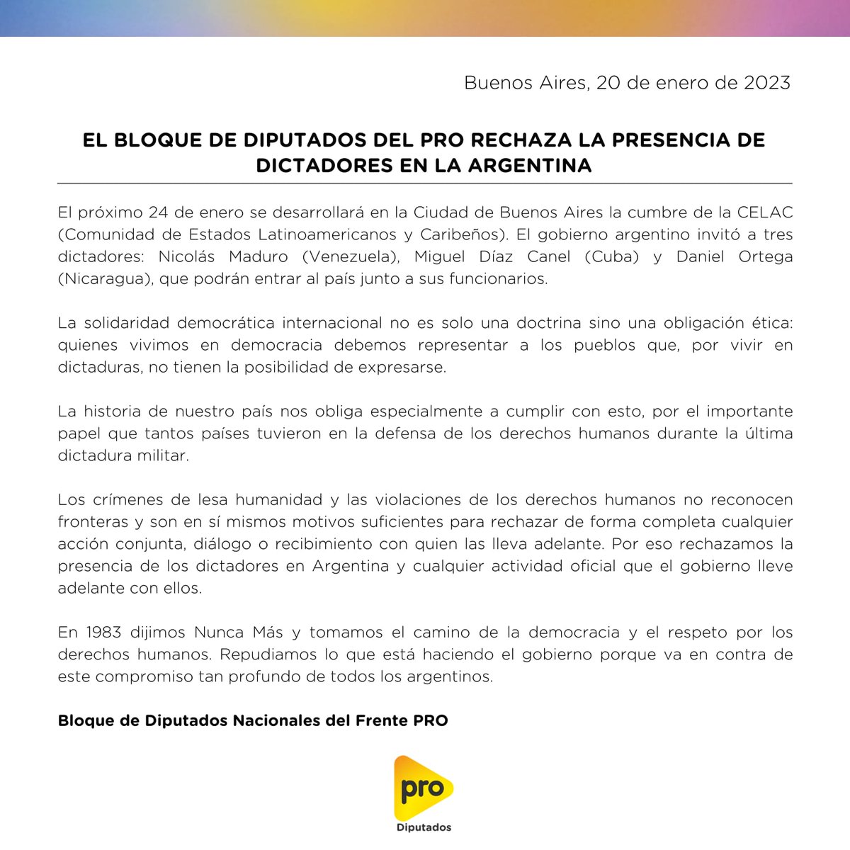 prodiputados's tweet photo. Los dictadores jamás serán bienvenidos. https://t.co/kvXla7CgU0