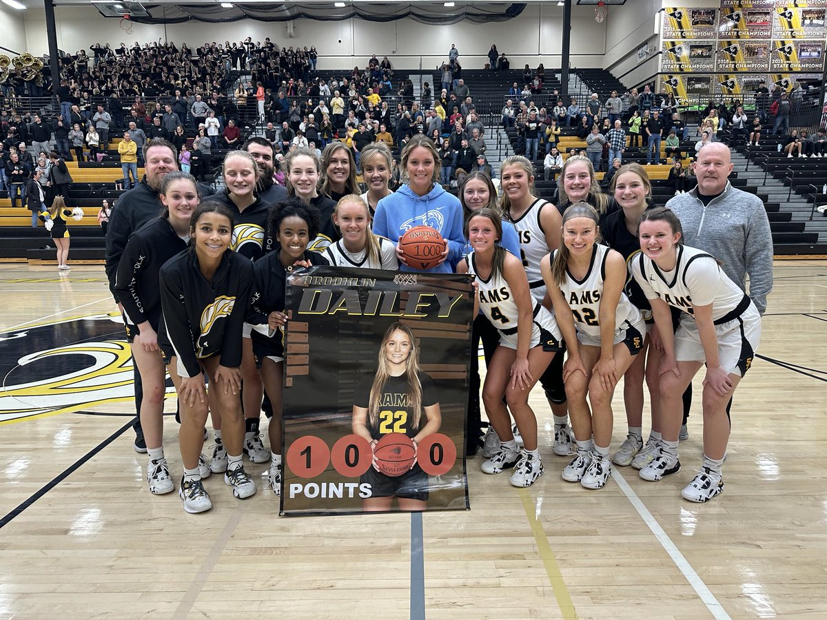 SEPolkRams's tweet photo. Recognizing 1000 career points by ⁦@brooklin_dailey⁩ of ⁦@sepgirlsbball⁩ at home tonight. https://t.co/Q86zRaPRnB