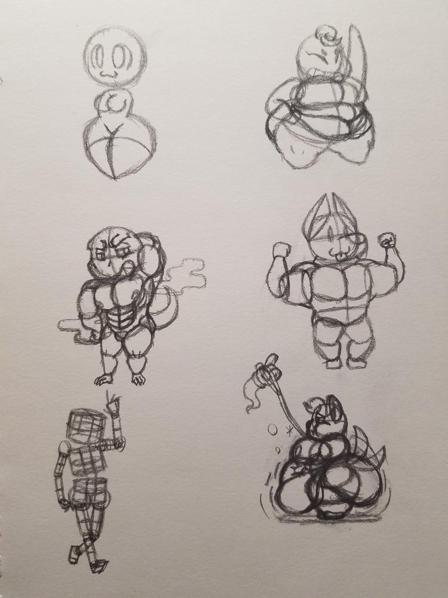 PupAfterDusk's tweet photo. I LIIIVE

or I mean, I've been slowly getting back into drawing, and finally felt confident enough to post. Enjoy these rough wips. https://t.co/zD8g5DkWsa