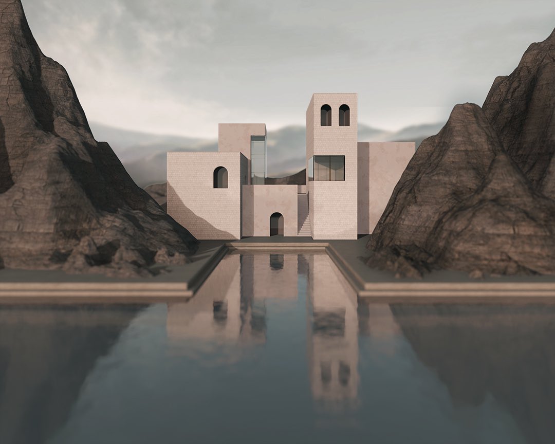 dizziestudio's tweet photo. A few architectural environments created by @carmillaetc as backdrops for @MONOLITHGallery 🌥🌅 https://t.co/85JE83AjQw