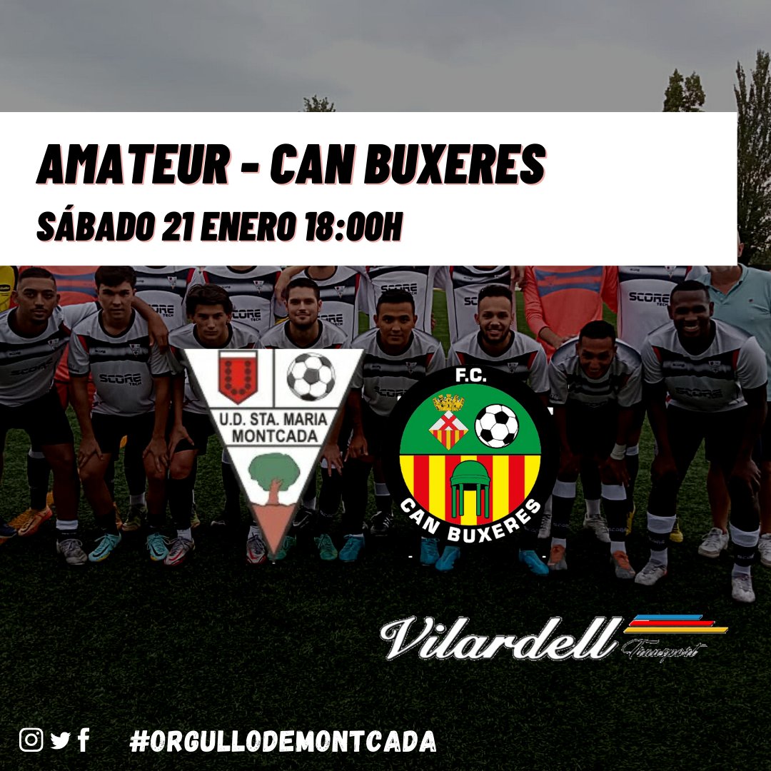 Transports Vilardell patrocina el partido de esta semana: 

⚽ Amateur - Can Buxeres

#orgullodeMontcada