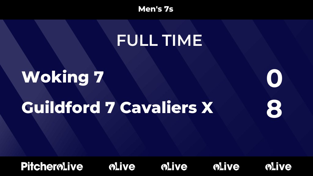 WokingHC's tweet photo. FULL TIME: Woking 7 0 - 8 Guildford 7 Cavaliers X
#WOKGUI #Pitchero
https://t.co/utKBOeW5aP https://t.co/RTZpe1sRjz
