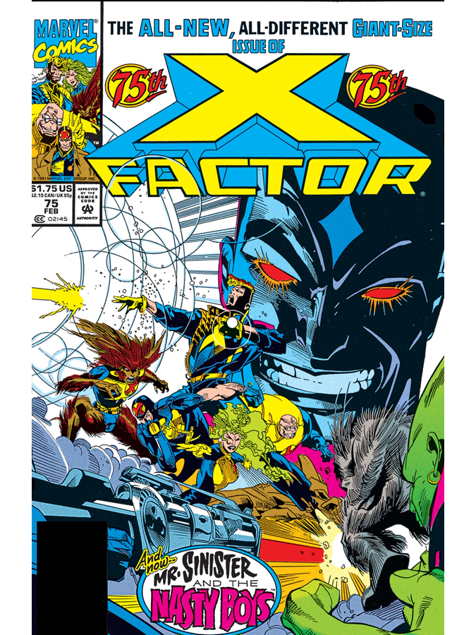Classic X Men On Twitter X Factor 75 Cover Dated February 1992 classic-x-men-on-twitter-x-factor-75-cover-dated-february-1992