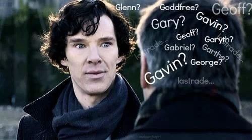 sapw's tweet photo. #ABCBatchG #BenedictCumberbatch #Greg #graham The ongoing joke in #Sherlock about #GregLestrade I don't know who made the last one, but it's funny! https://t.co/AYQIGbn17e