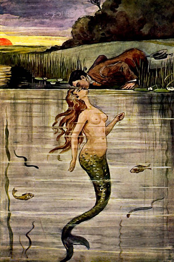 DOES ANYONE KNOW THE ORIGIN OF THIS PAINTING? 
I found it on Pinterest with no artist given, does anyone know who could have painted it? Or is this just an image generated by AI?
#Mermaidpainting #Mermaidart #Victorian #Victorianart #Victorianpainting