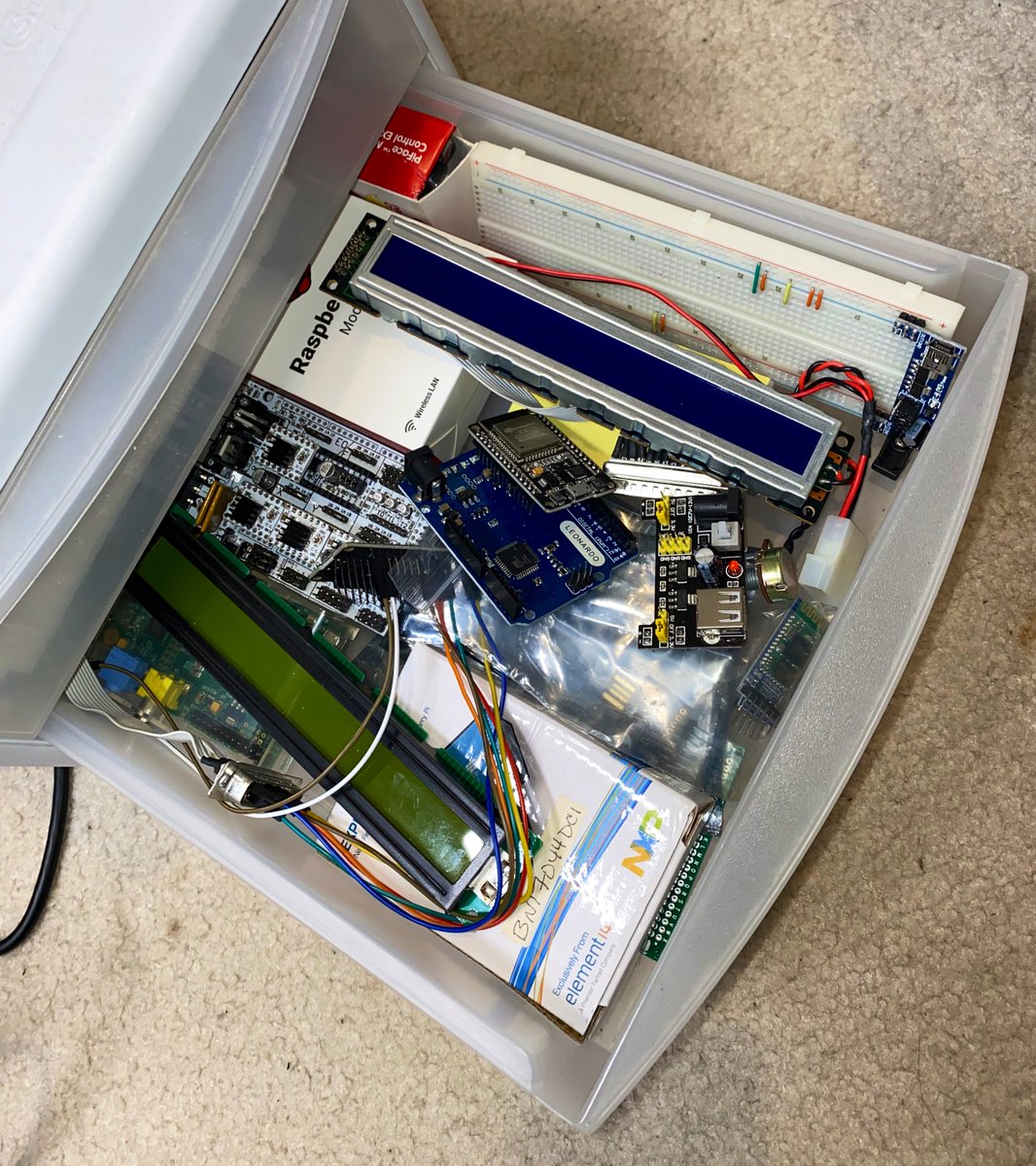 Barnacules's tweet image. You’re looking at so many #Codegasm projects in this photo 😎 Let’s talk about some of them on stream today & how easy it is for you to get started with all the new technologies we have available today that didn’t exist yesterday that enable anyone 👍🏻 #Codegasm #Arduino #ChatGPT