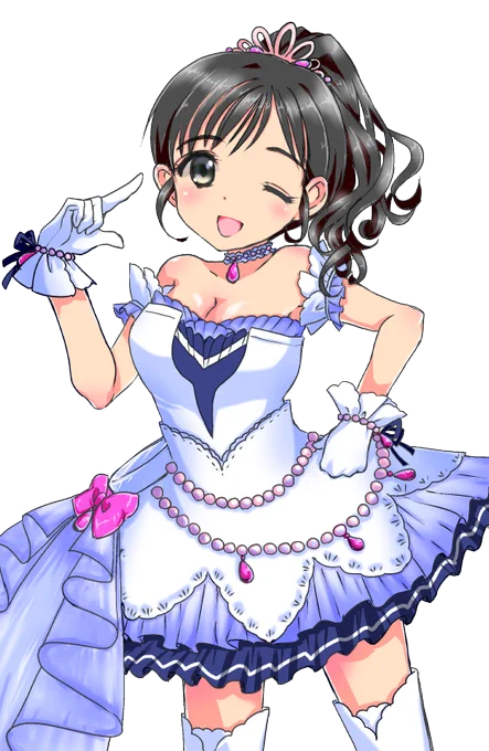 だいぶ前にご依頼で描いた絵(を加工した)んですけど、その時に「16歳になった福山舞ちゃん」というのも一緒に描かせていただきました。舞ちゃんは順調に育ちそう(何が?) 