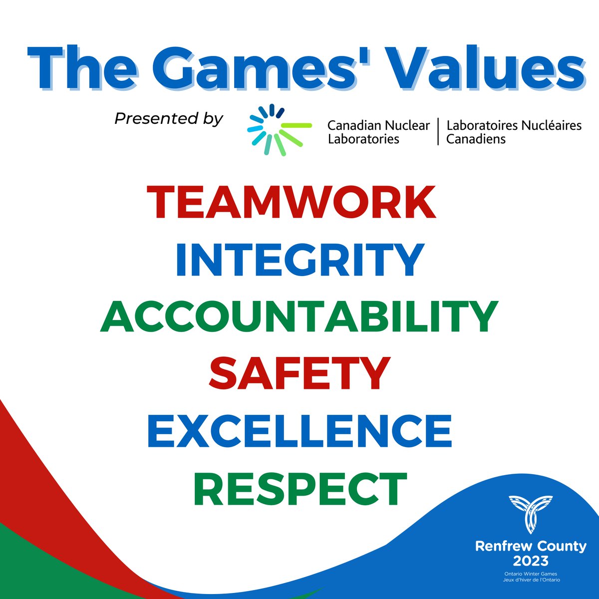 ICYMI: Thank you to @CNL_LNC for partnering with the OWG in providing the Games’ official Values. 
For more information on what the Games’ Values mean visit: countyofrenfrew.on.ca/en/news/renfre…