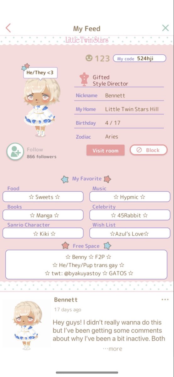 hello77448805's tweet photo. here is proof of Bennett (who has now blocked me lol) including their nsfw twitter in their bio in a game full of minors. much worse than a twerk joke in a status in my opinion. https://t.co/0y5o3AUndN