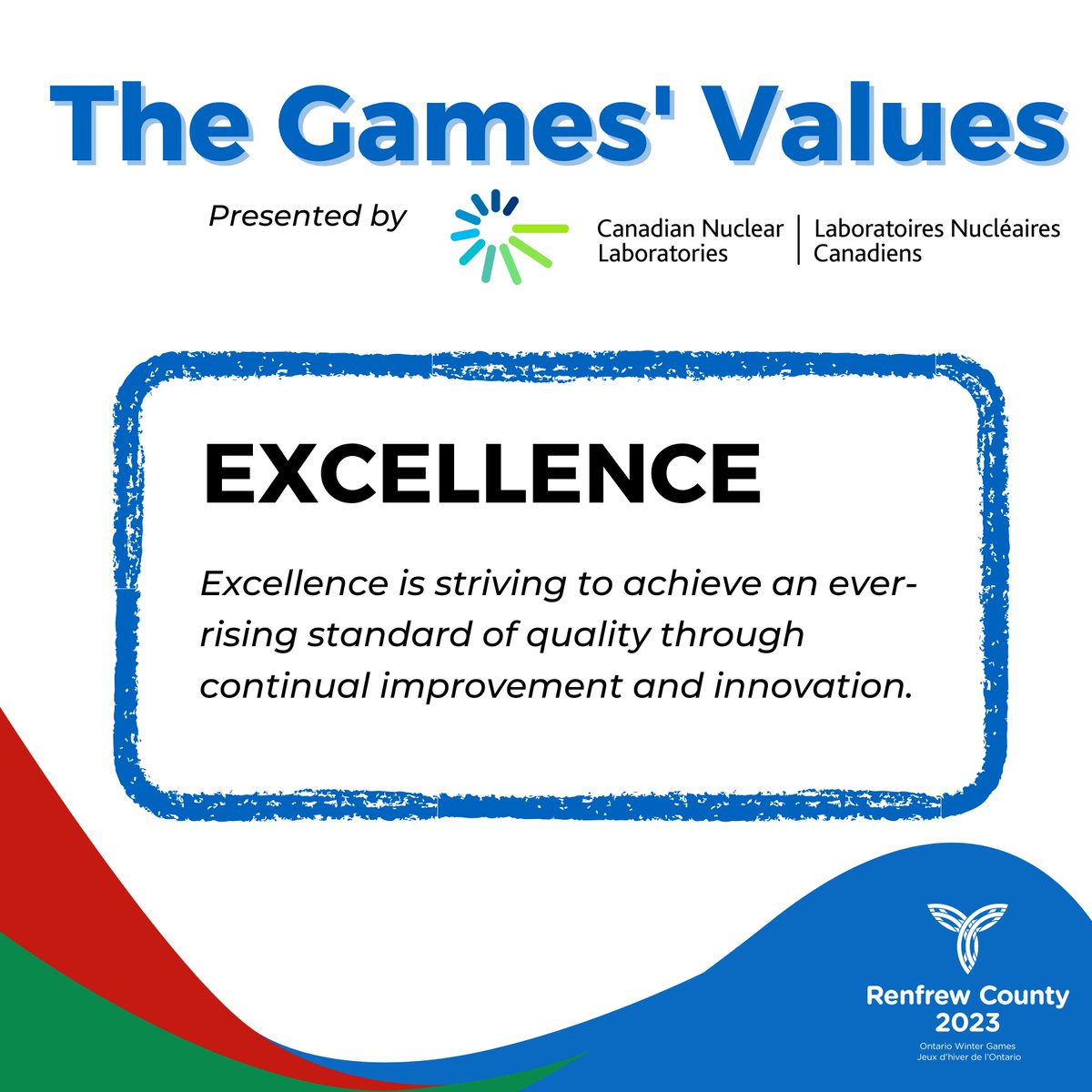 ICYMI: Whether an athlete, coach, volunteer or a fan, CNL and OWG want everyone involved to strive for excellence in your sport, and in life! For more information on what the @CNL_LNC Games’ Values mean visit: countyofrenfrew.on.ca/en/news/renfre…