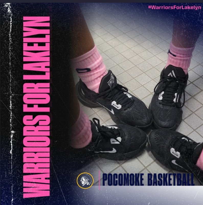 Our ladies BB Team wore pink socks in memory of sweet Lakelyn. #CureDIPG