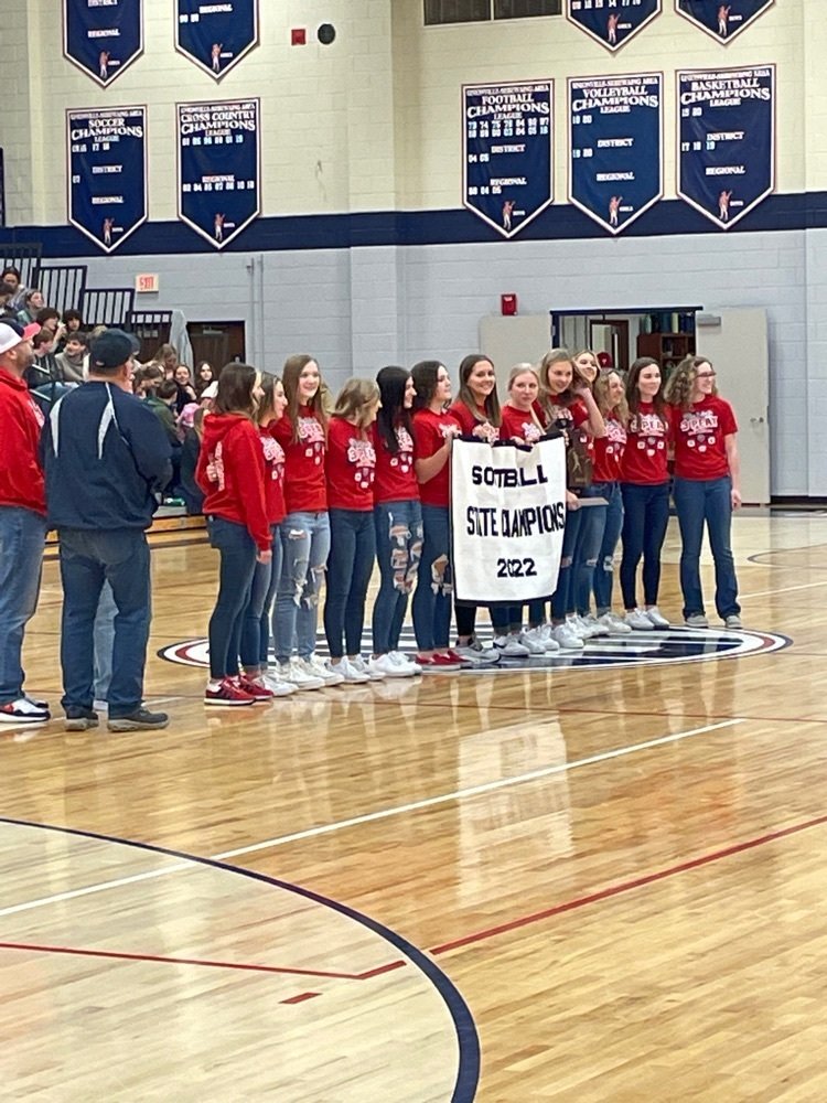 Celebrating our girls softball team tonight honoring their 2022 state championship! Great job ladies!!!