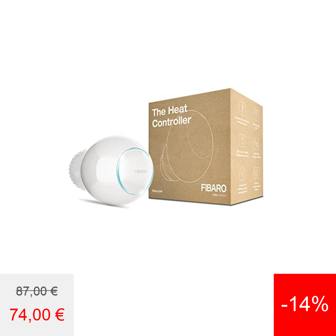 ▼▼▼ 74,05 € au lieu de 87,24 € ▼▼▼

amzn.to/3ZH13Ij

FIBARO FGT-001 The Heat Controller/Tête Thermostatique Z-Wave, Blanc

#fibaro