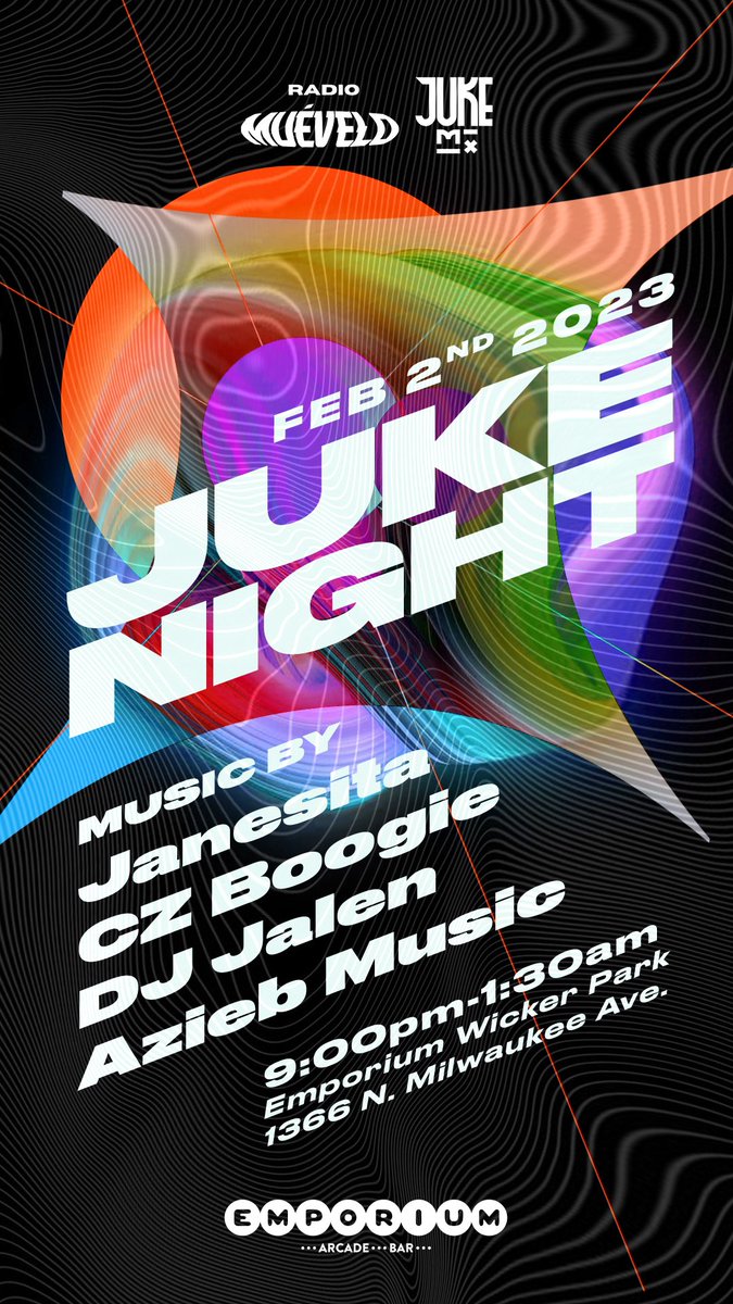 👽🎶🫶🏽👟 Time for some fun on the decks with <a href="/DjJalenTOG/">MOOKA DUKE</a>, <a href="/czboogie/">Czarina Mirani</a> <a href="/aziebmusic/">music heals me</a> 📻 - ¡Gracias! <a href="/EmporiumChicago/">Emporium Arcade Bar</a> for letting us host this night with <a href="/jukemx/">JukeMX</a> &amp; Radio Muévelo.