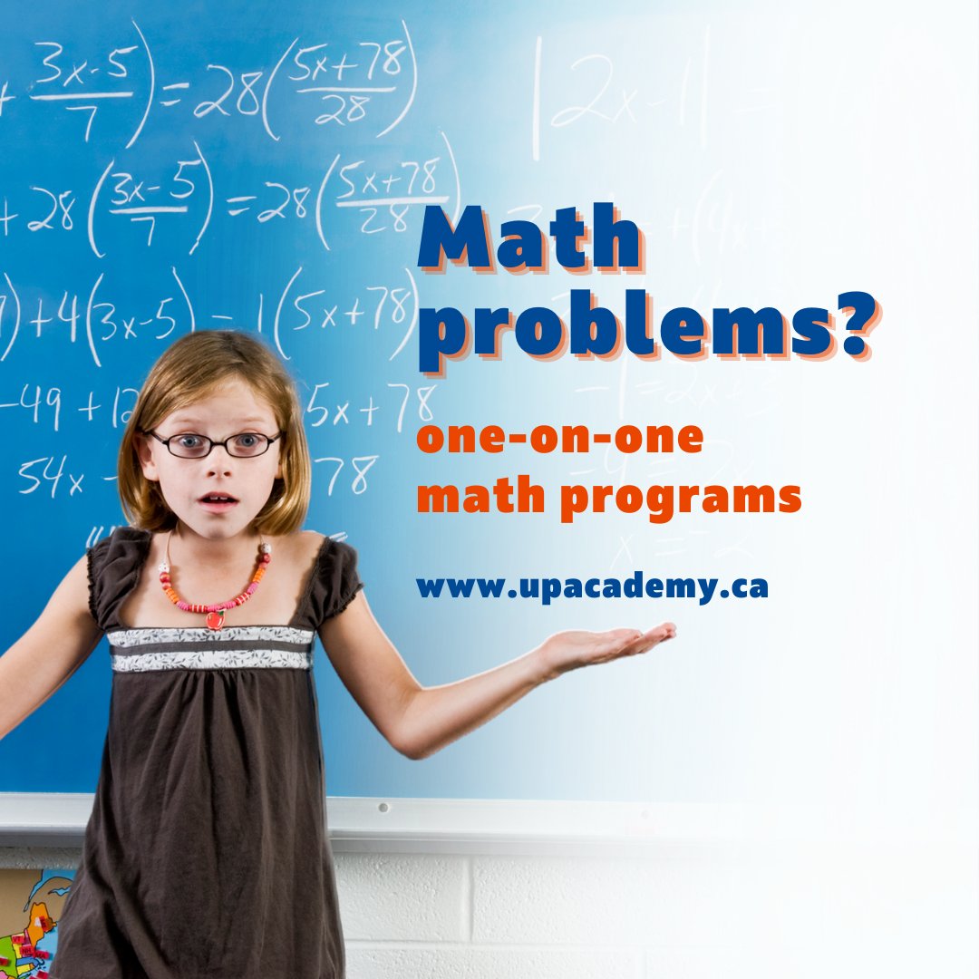 Elevate your kid's math abilities with our one-on-one math programs. To learn more, call 403-283-3278.

#UPAcademy #PrivateSchool #CalgaryPrivateSchool #mathtutor #matheducation #personalizedlearning #mathcoach #onetoonelearning #canadianeducation #educationcanada