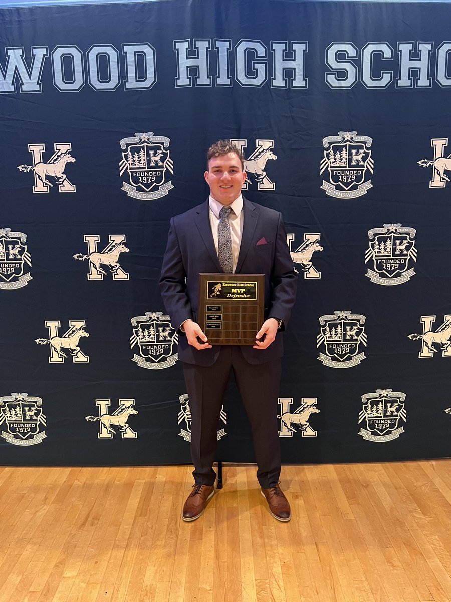 Thank you <a href="/KHSMustangFBall/">Kingwood Mustang Football</a> honored to be Defensive MVP and Team Captain.