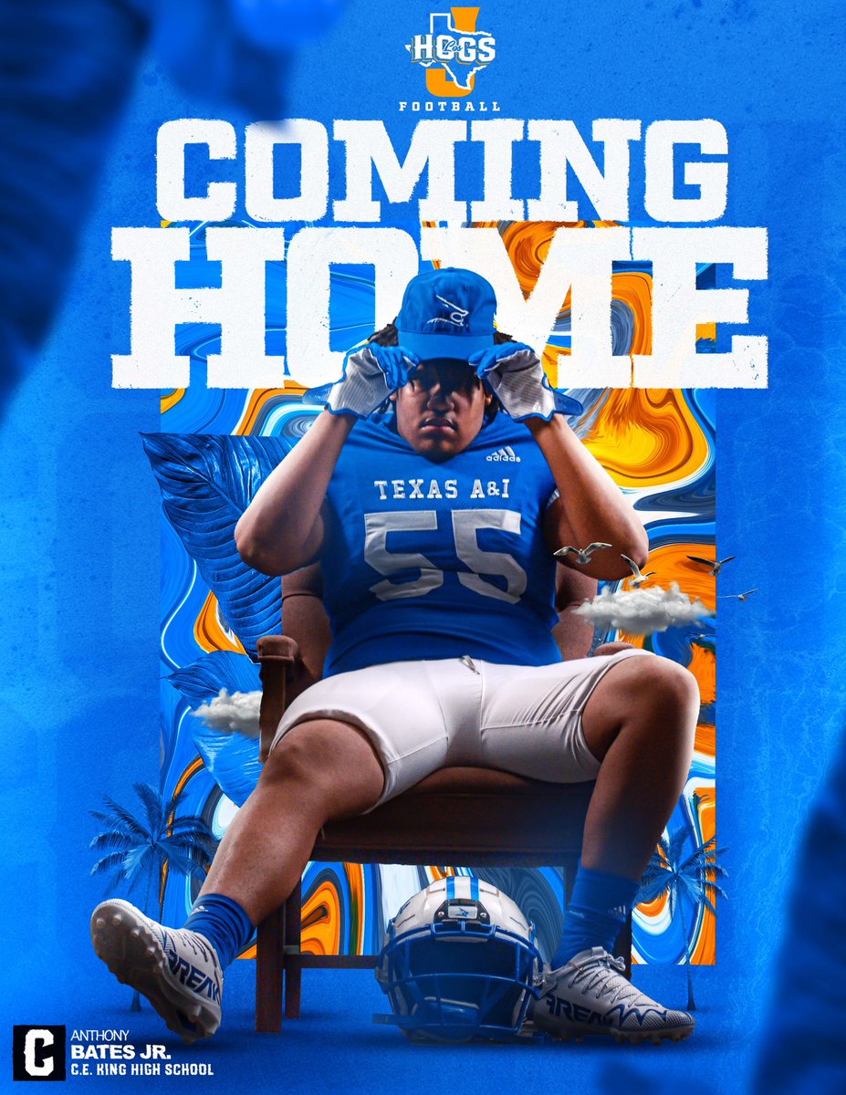 AnthonyBatesJr1's tweet photo. I am blessed to say that I am committed to the University of Texas A&amp;M Kingsville @JavelinaFB @Coachsalinas12 @corylaxen #LosHogs https://t.co/dGlhpflRyA