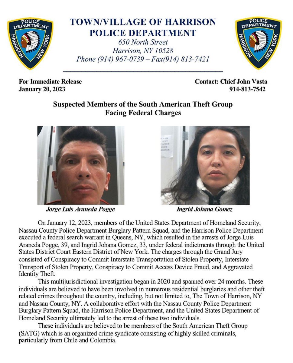 A multi agency investigation, spanning over 24 months, leads to Federal indictments. #harrisonpdny