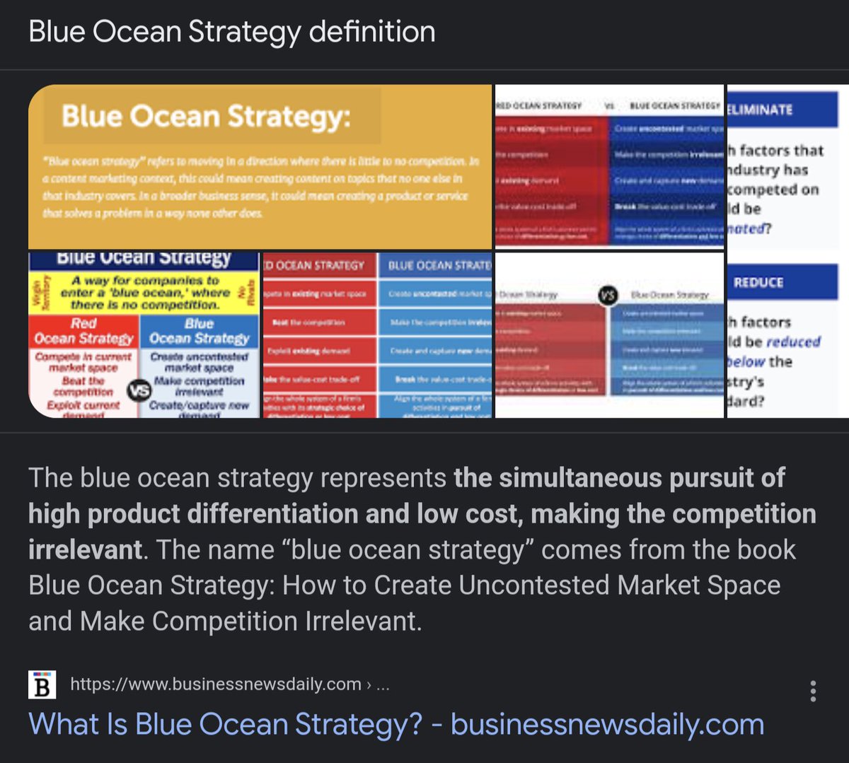 Jaykey 👑 on Twitter "It’s a reference towards the Blue Ocean Strategy