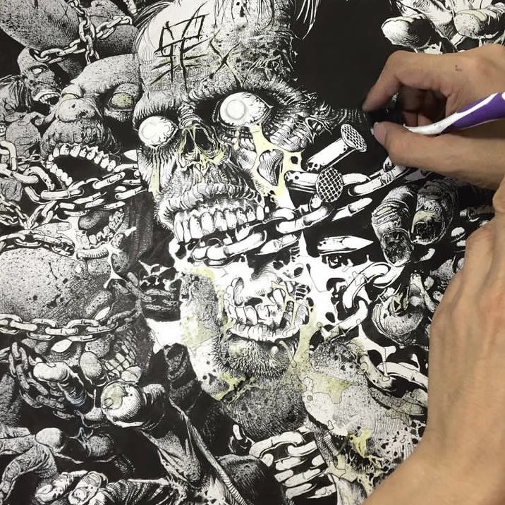 Samtse_art's tweet photo. Artwork drawing

#HorrorFamily #HorrorMovies #HorrorFam #Horror365Challenge #HorrorFan #Dark #darkart #skullandbones #Skullish #art #artworkเอนจีน #ArtofLegends #artists #zombies #zombie #gallery #artgallery #pen #sketchbook #Sketching #drawing #brushstroke https://t.co/HVi4p8Pm8g