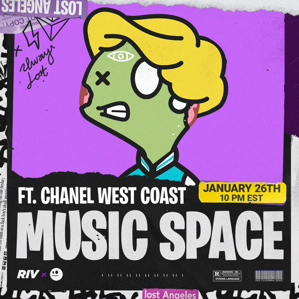Join us Thursday night at 10pm est for the RIVETING x LONG LOST Music Space featuring <a href="/chanelwestcoast/">Chanel West Coast</a> &amp; special guests! 

Set Reminder: x.com/i/spaces/1ynKO…