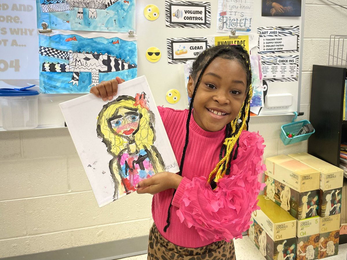 I received the best gift this morning from one of my second grade friends at <a href="/ParksideES/">Parkside Elementary</a> I love my students!❤️#penndelcoproud #artteacherlife