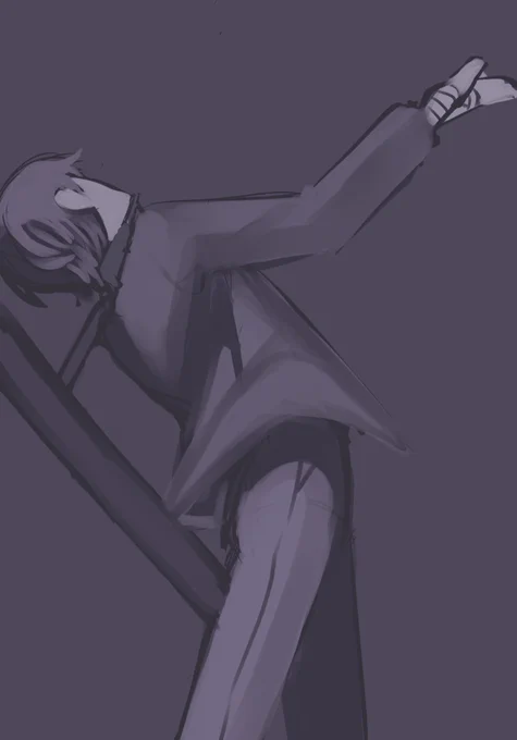 実は初はこの絵だった…ラストダンス聴いて落ちてしまった… 