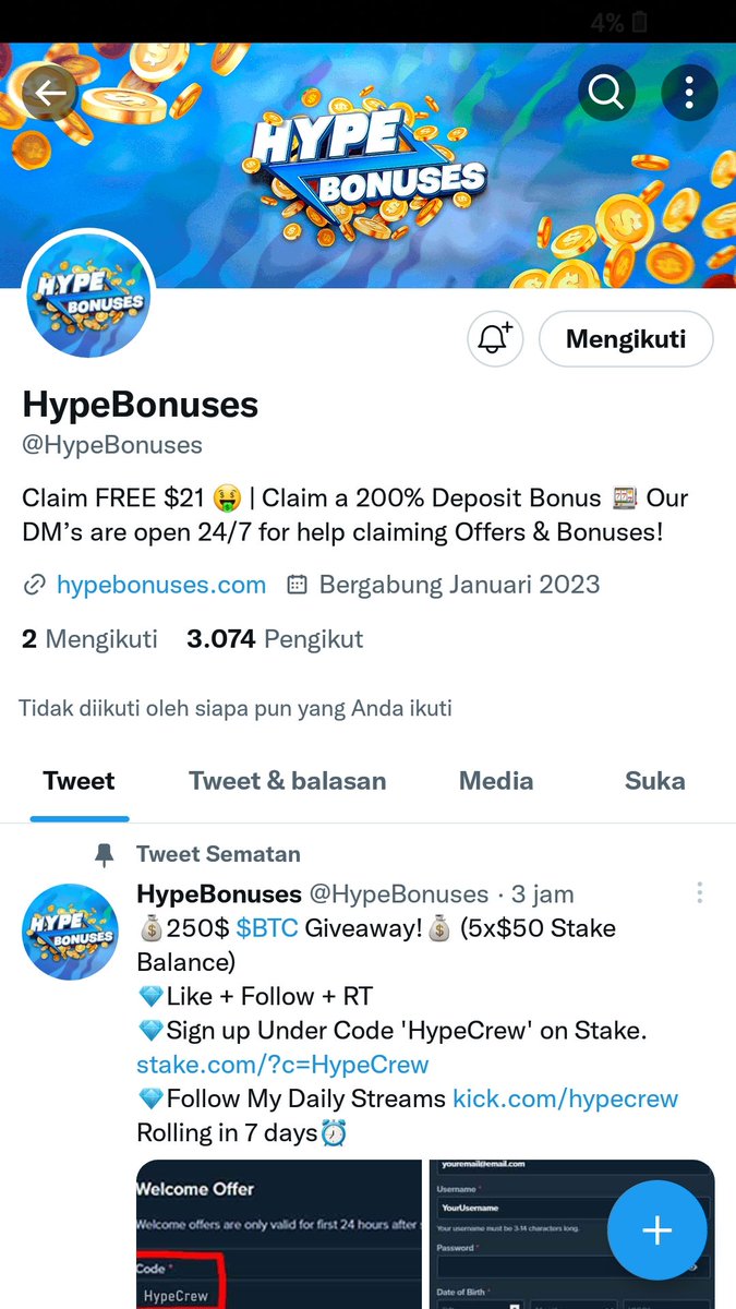 shellankl's tweet photo. @TheRavenCrypto @DondeBonuses @HypeBonuses Done, wish me luck https://t.co/4KLB0ARONv