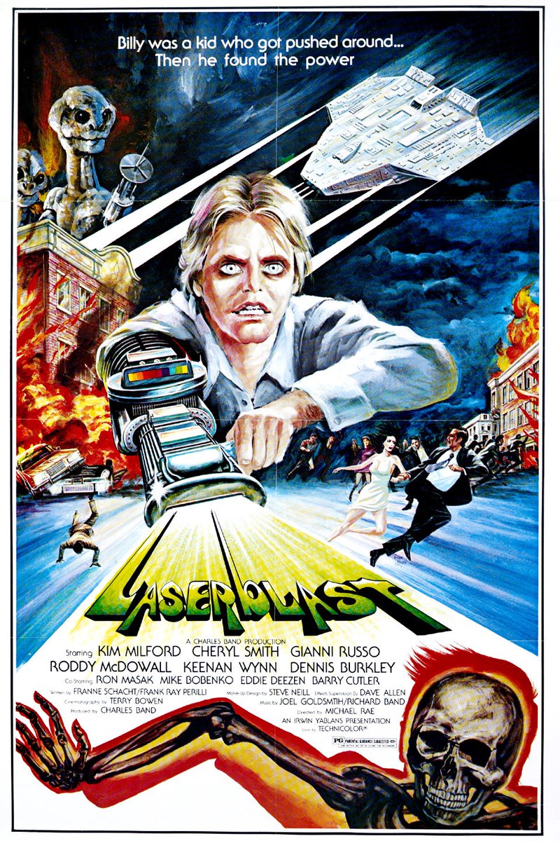 EugWSerra's tweet photo. On March 1, 1978, Laserblast was released. #Laserblast #KimMilford #RoddyMcDowall #EddieDeezen #RainbeauxSmith #KeenanWynn https://t.co/ELla82dty4
