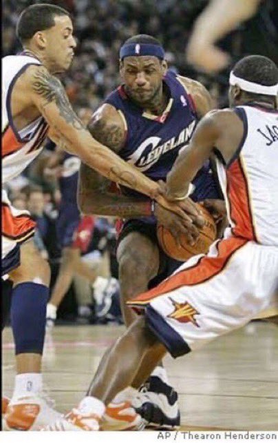 1/20/2007 - The Warriors lose in overtime to the Cavs 106-104 in the debut of Al Harrington and Stephen Jackson in the Warriors starting line-up.