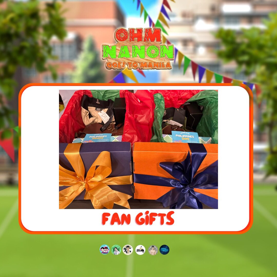 ohmnanonph's tweet photo. OHMNANON Goes To Manila 🇵🇭🎉

“ FAN GIFTS 🎁 “ 

Ohm and Nanon deserves nothing but the best! Your fans prepared a gift box containing items made in the Philippines 💚❤️

#OhmNanonFMManila2023
#ohmnanon #ohmpawat #nanonkorapat https://t.co/IHYADLcP84