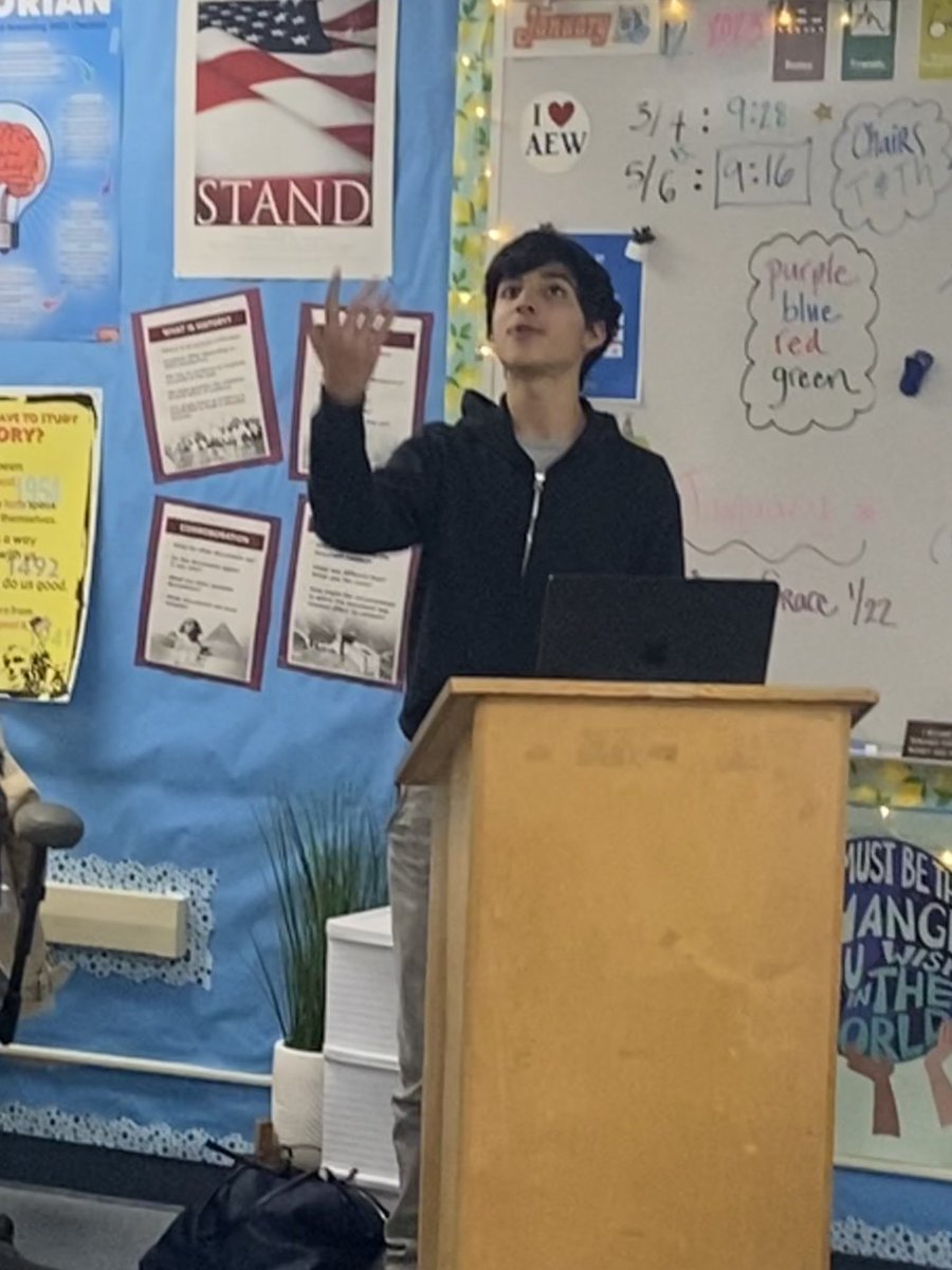 HayleyTepper's tweet photo. Gate 8th graders @AEWrightMS had a @smashboombest style debate about what was more impactful during the Revolutionary war: WORDS or ACTIONS? https://t.co/Hxgi5BOrCI