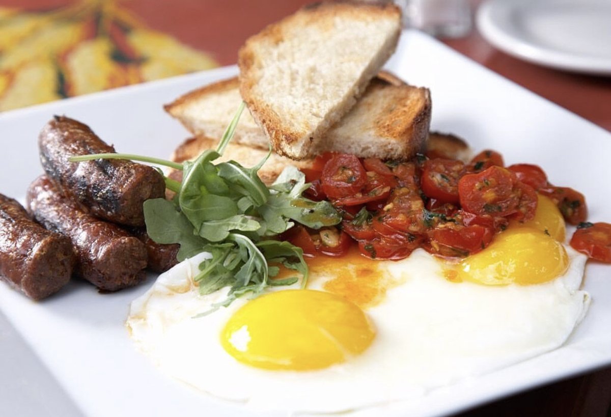 Sunday brunch at Anis is an eggcellent idea this weekend! Come stop by on Sunday for brunch from 11:30 AM-2:30 PM. Pictured: Eggs and Merguez. #sundaybrunch #brunch #atlantaeats #atlfoodie