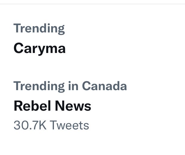 These two have been trending together all day. Interesting. 🤔 #CarymaNgo #RebelMedia