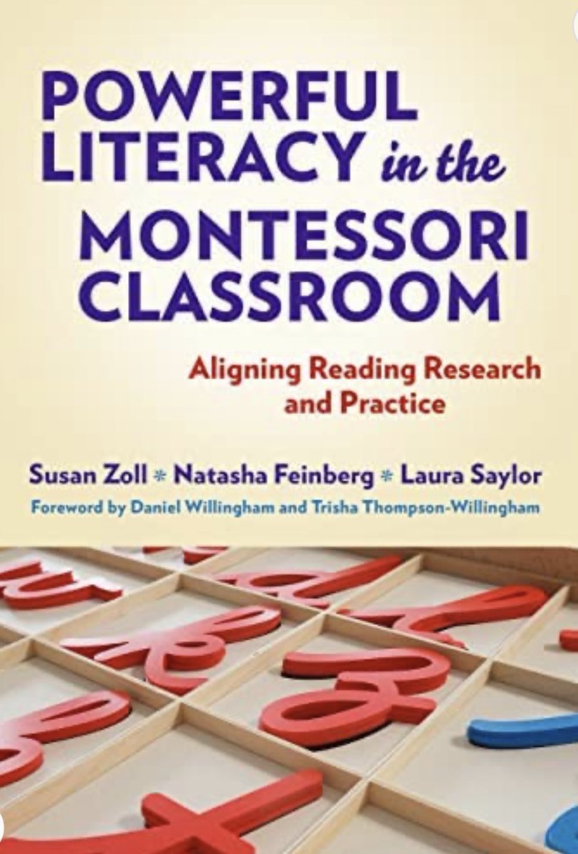 The most relevant book of our time as Montessori educators. #montessori #scienceofreading ⁦@AyizeS⁩ ⁦@DrSusanZoll⁩ ⁦@LoyolaEducation⁩