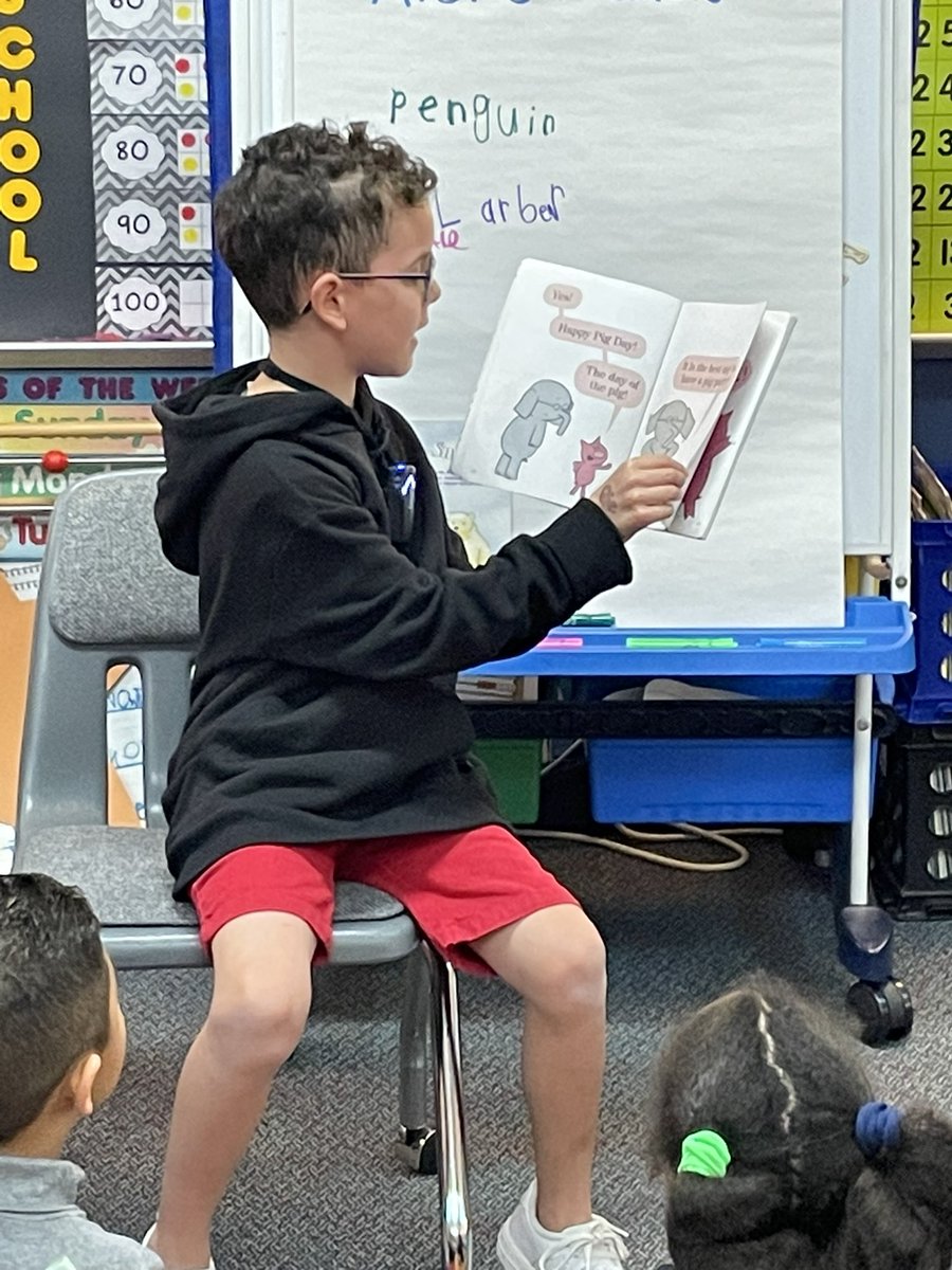 KinderMrsWhite's tweet photo. So excited that a 2nd grader used his Bearkat Bucks to read to my kindergartners! They were amazed at how well he read! @BlackBearkats #bearkatbest #heartofabearkat @MrsWilkesClass https://t.co/fAFoYSZjYY