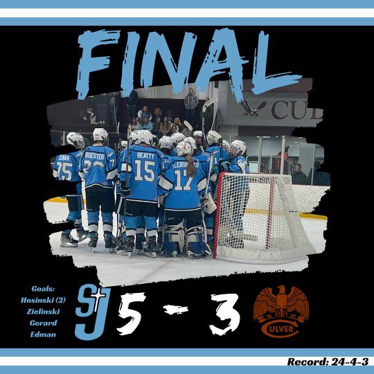 SJHShockey's tweet photo. THE INDIANS TAKE DOWN THE EAGLES 2.0!!! #WWWWWWW https://t.co/wWuXxmYO67