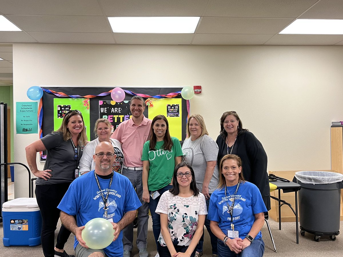 We celebrated our intermediate staff today and all they do for our students! 💚🤍🦦#otterstrong