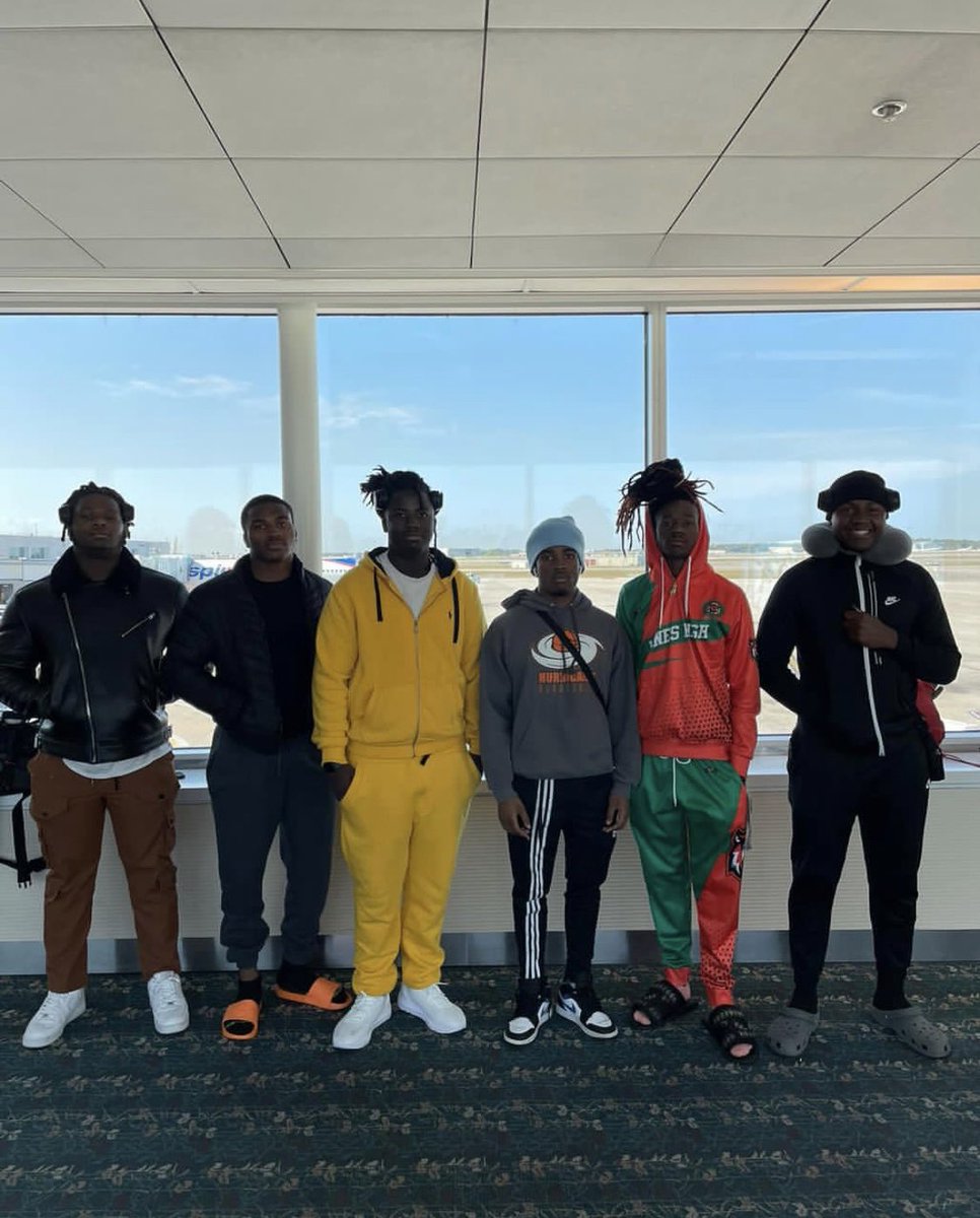 Tigers at the airport on their way for their Official College Visits.