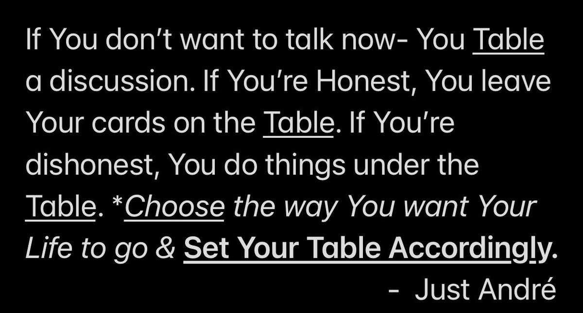 JustAndre247's tweet image. #dréisms #setyourtable #beblessed